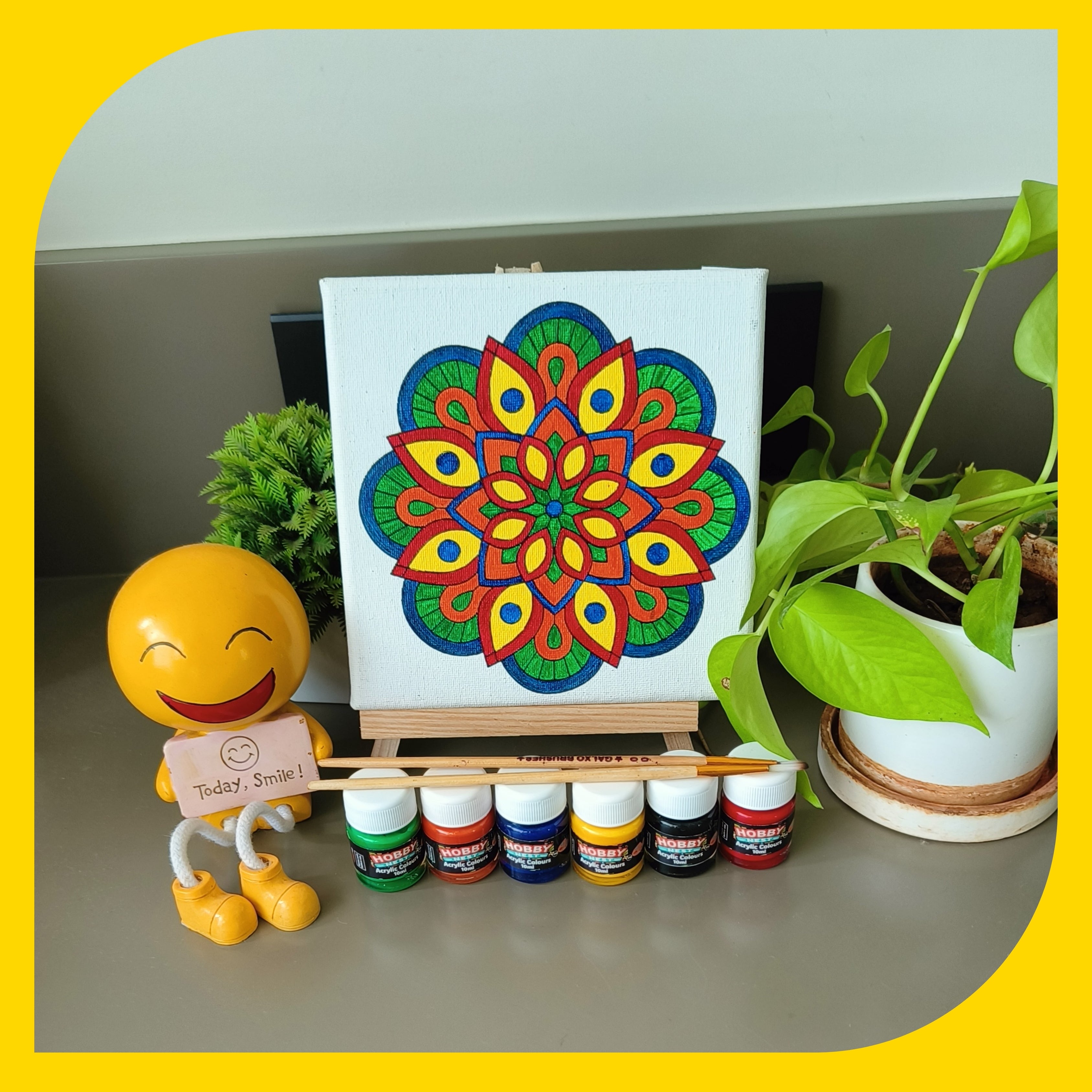 Mandala Canvas Design 3 (6"*6")