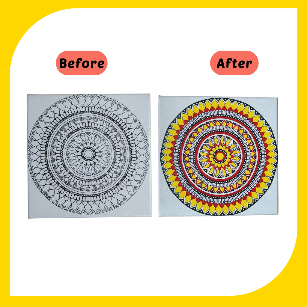 Mandala Canvas Design 4 (8"*8")