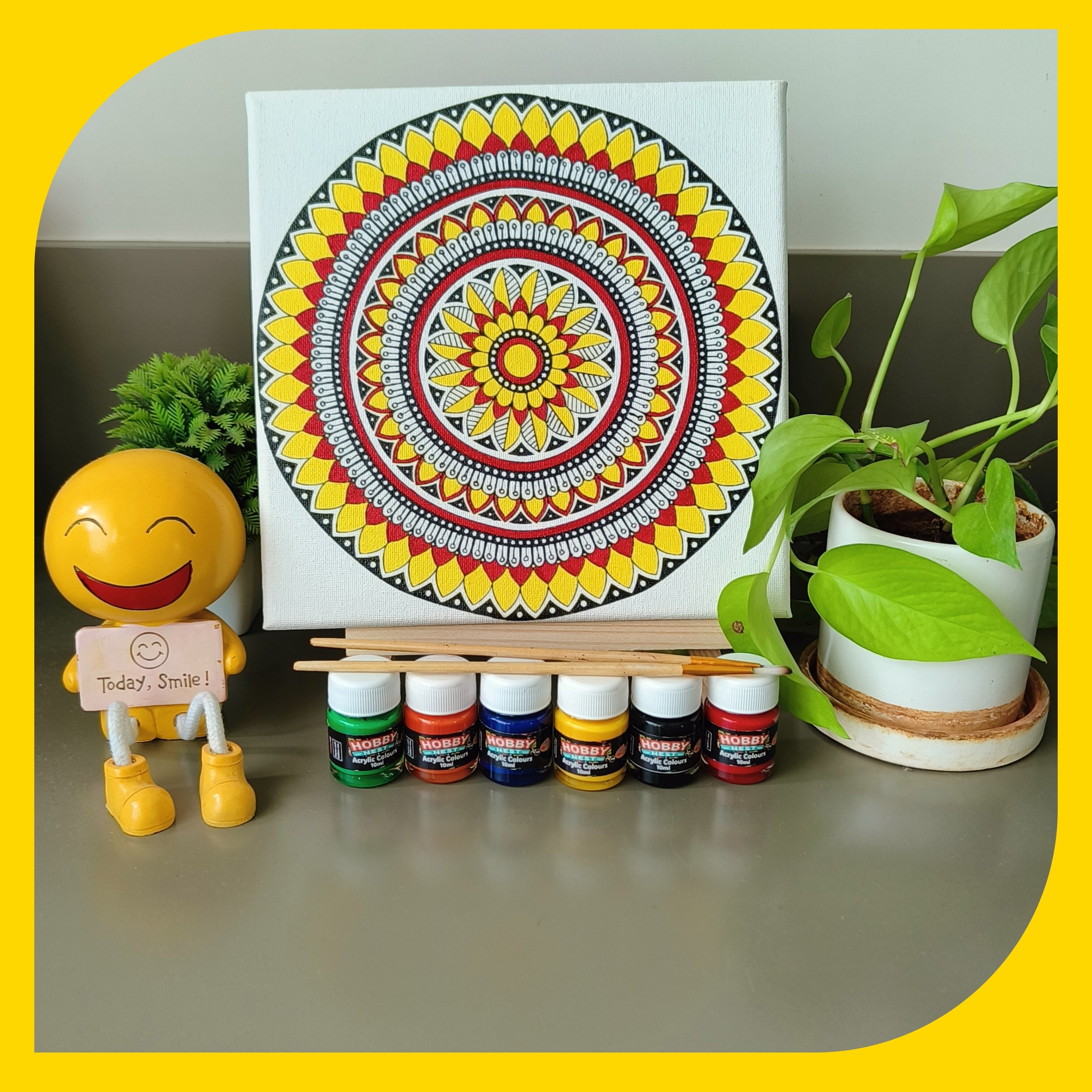 Mandala Canvas Design 4 (8"*8")