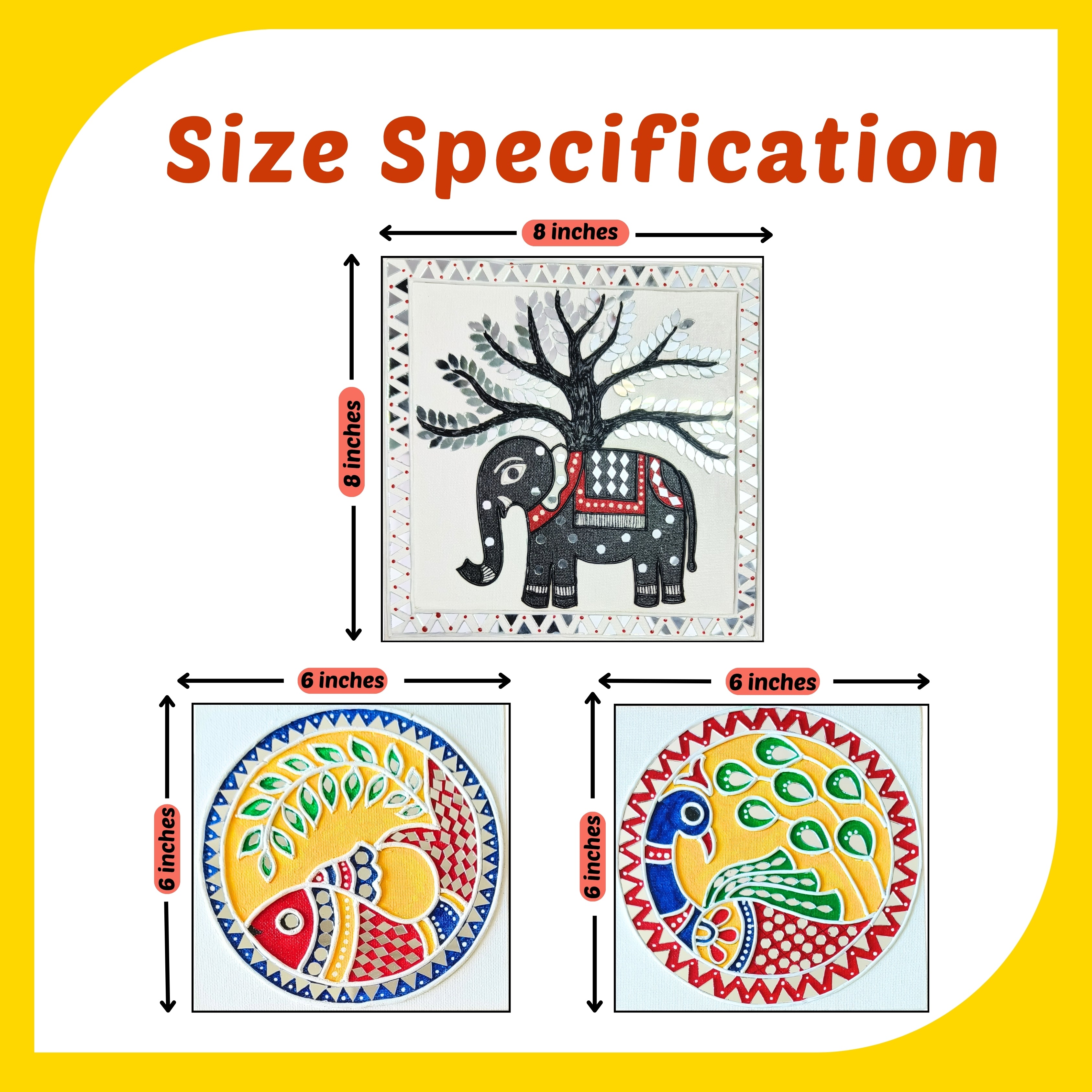 Lippan Art Kit - Madhubani Set
