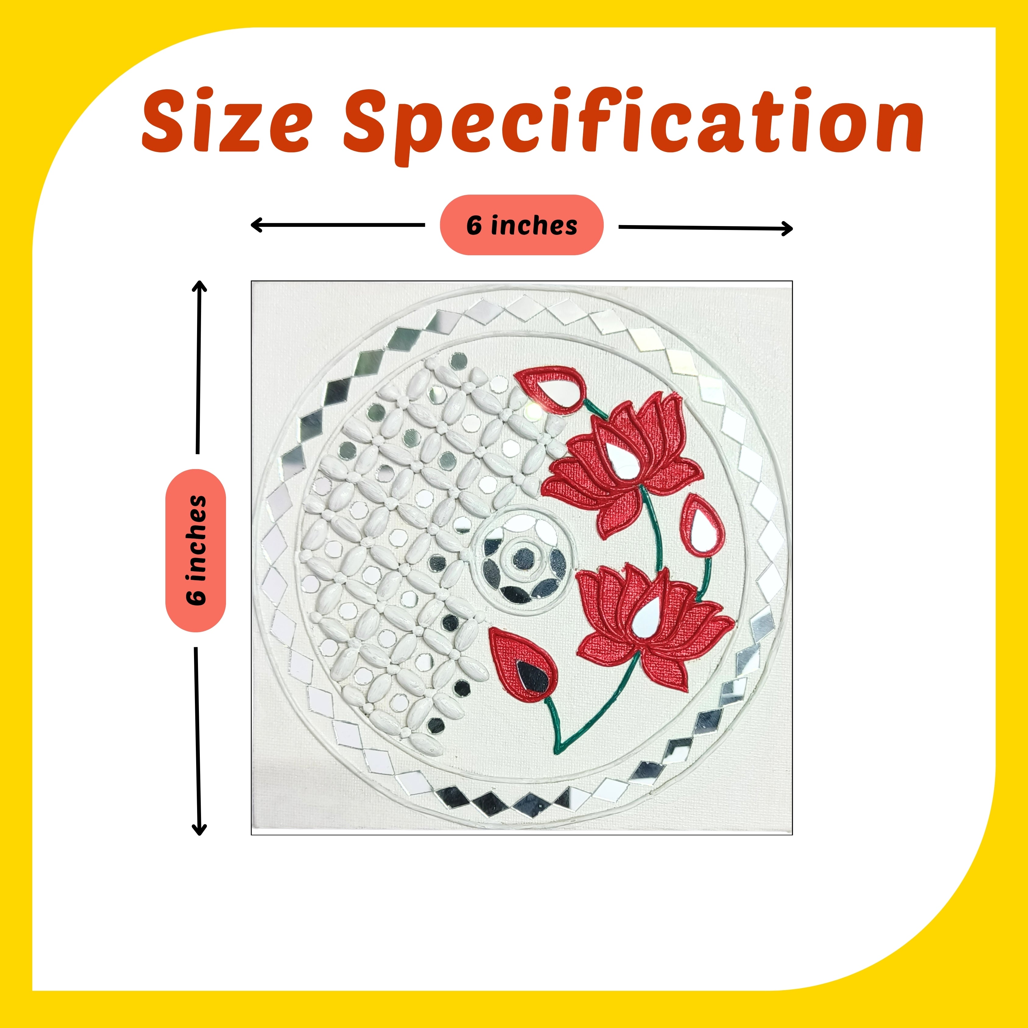 Pichwai Canvas Design 1 (6"*6")