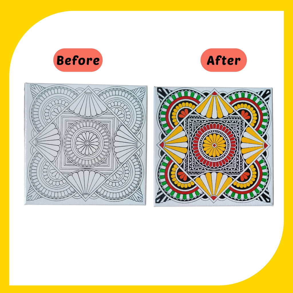 Mandala Canvas Design 5 (8"*8")