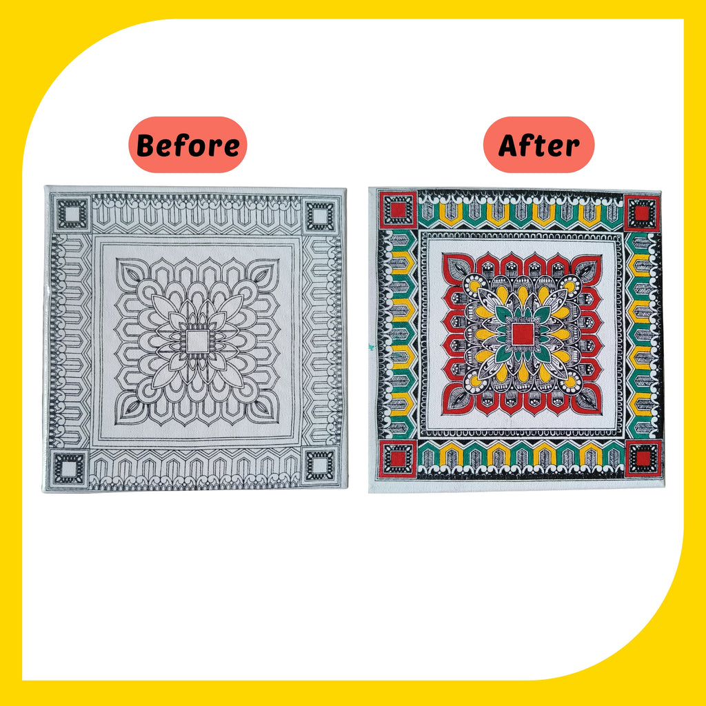 Mandala  Canvas  Design 7 (8"*8")