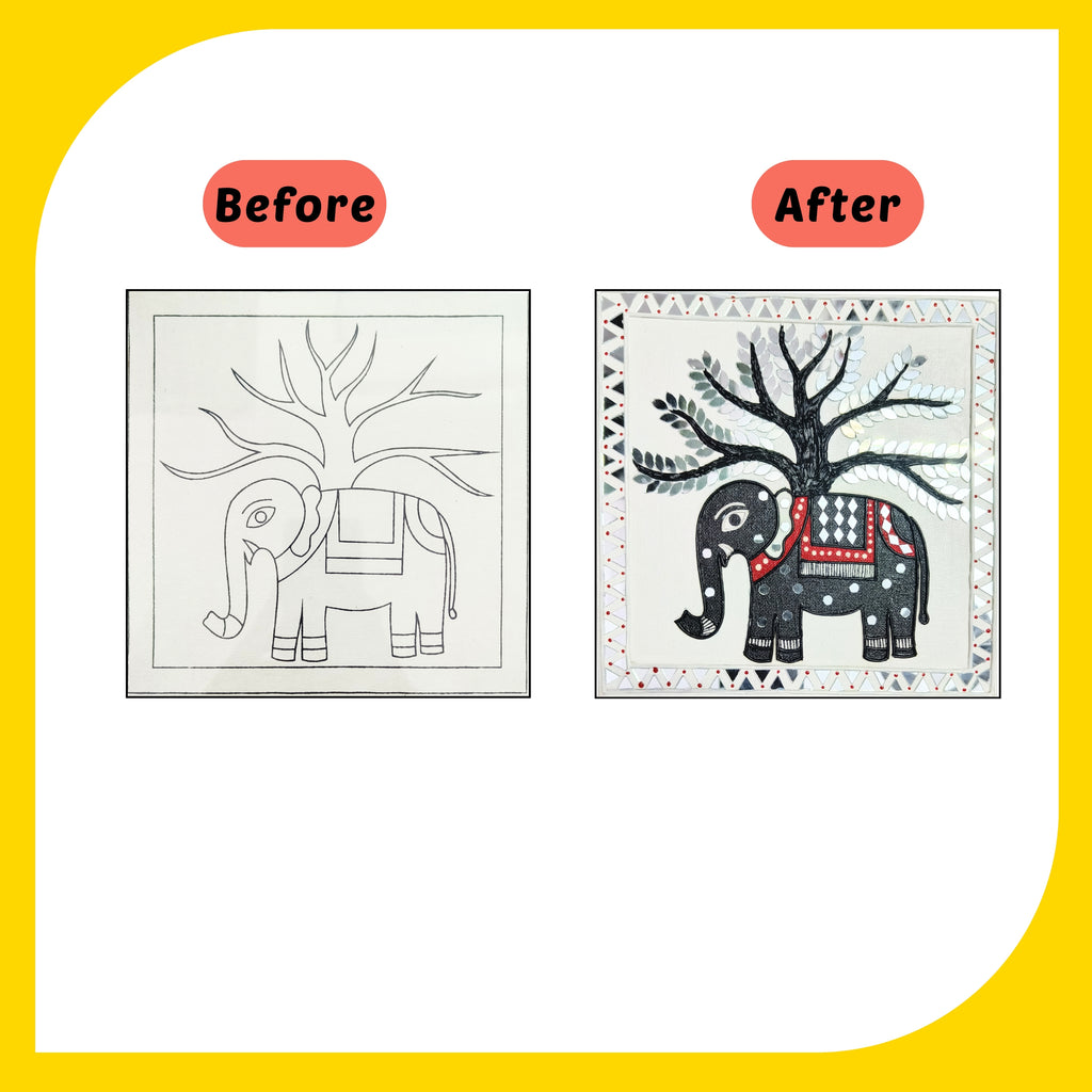 Lippan Art Kit - Madhubani Set
