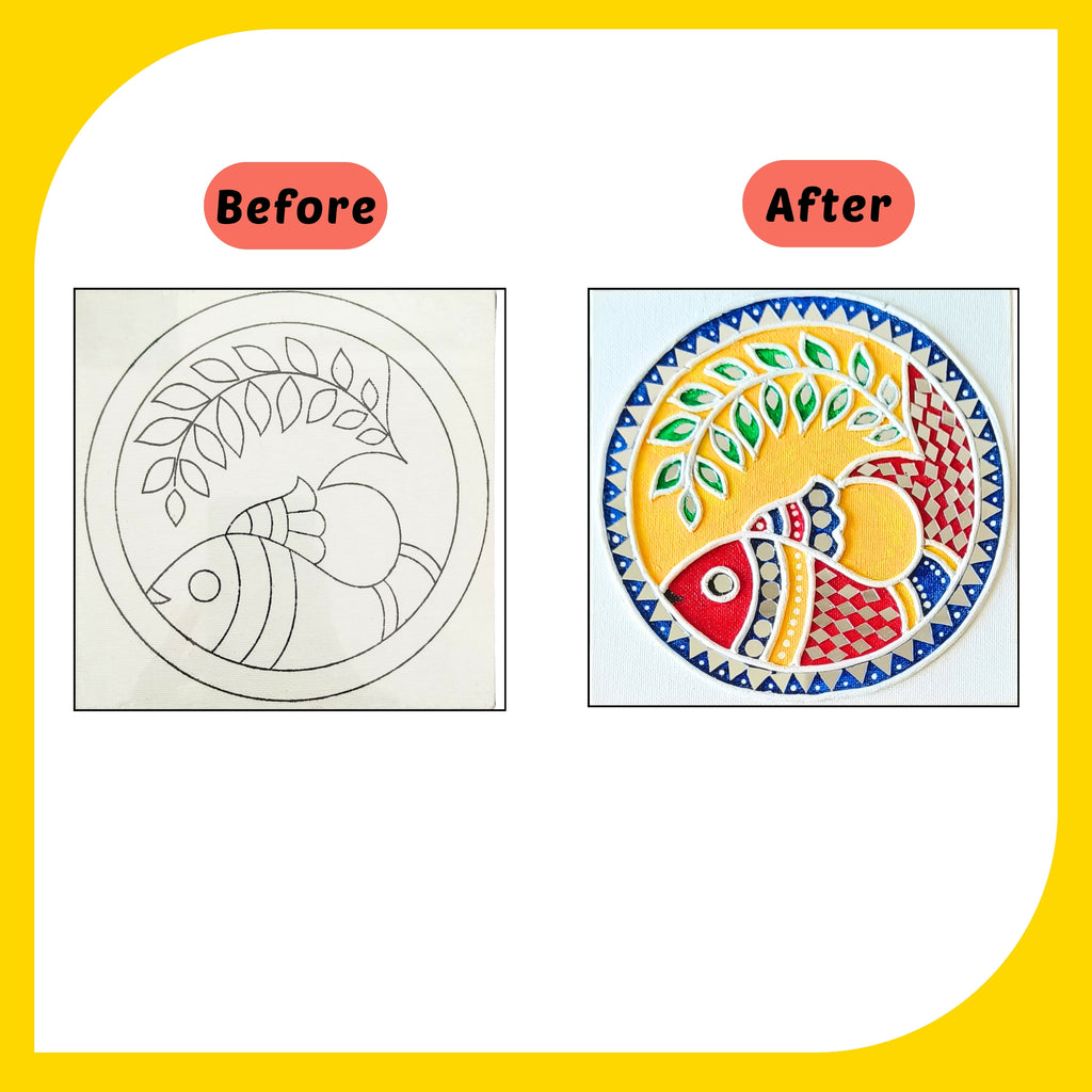 Lippan Art Kit - Madhubani Set