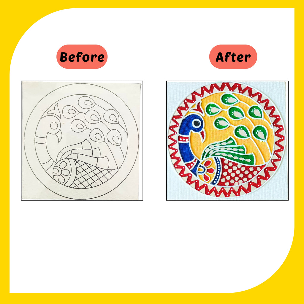Lippan Art Kit - Madhubani Set