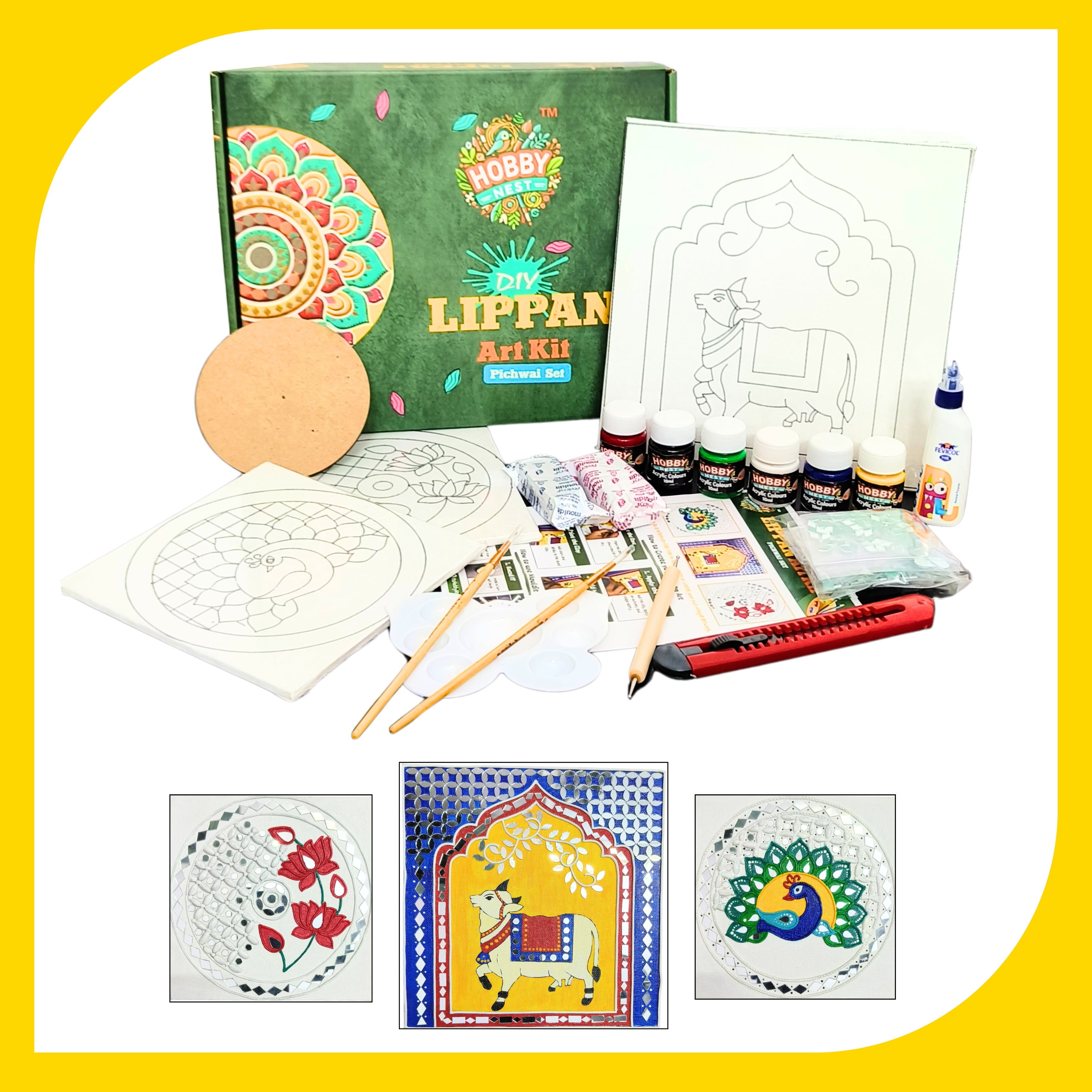 Lippan Art Kit - Pichwai Set