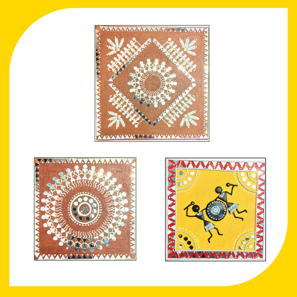 Lippan Art Kit - Warli Set