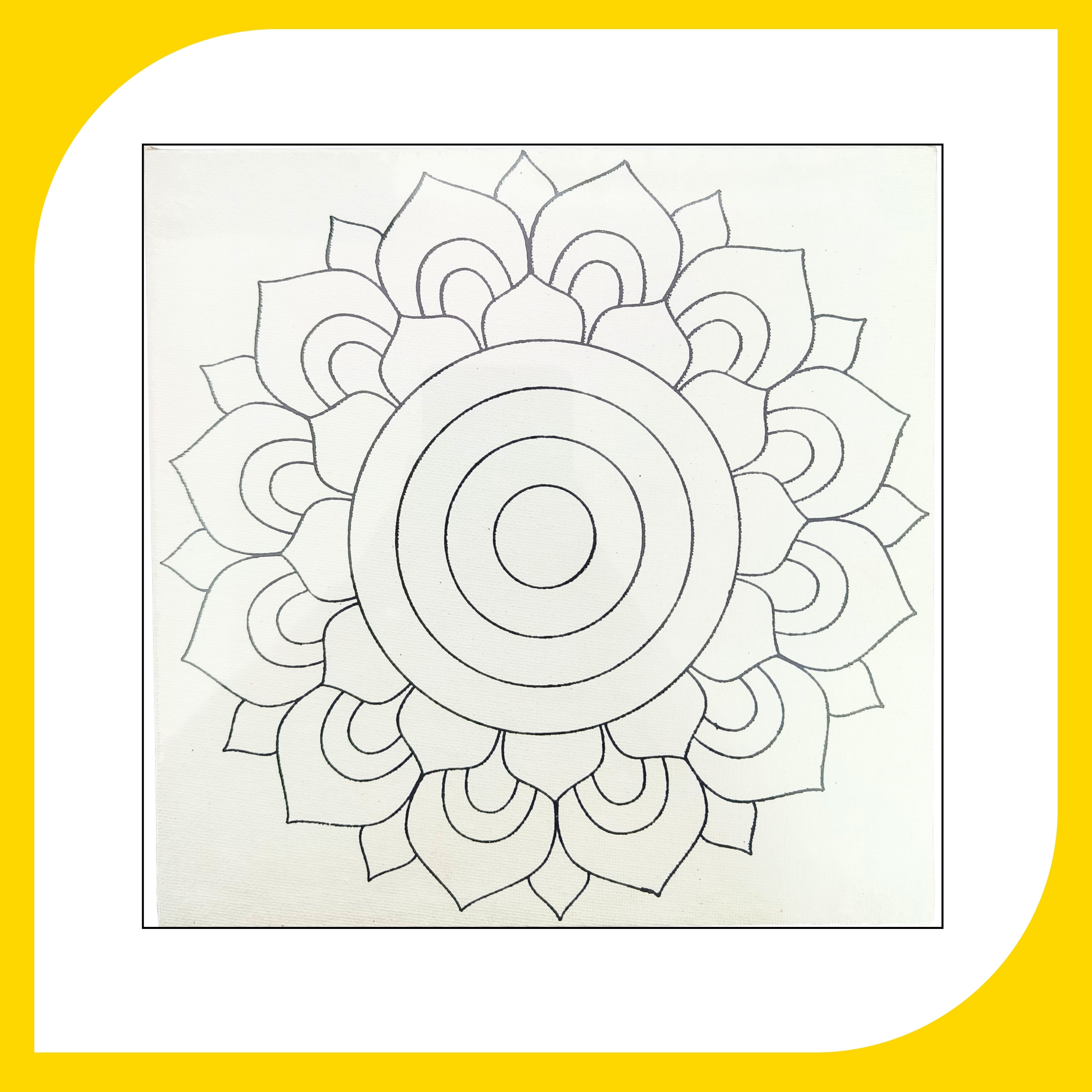 Mandala Canvas Design 10 (8"*8")