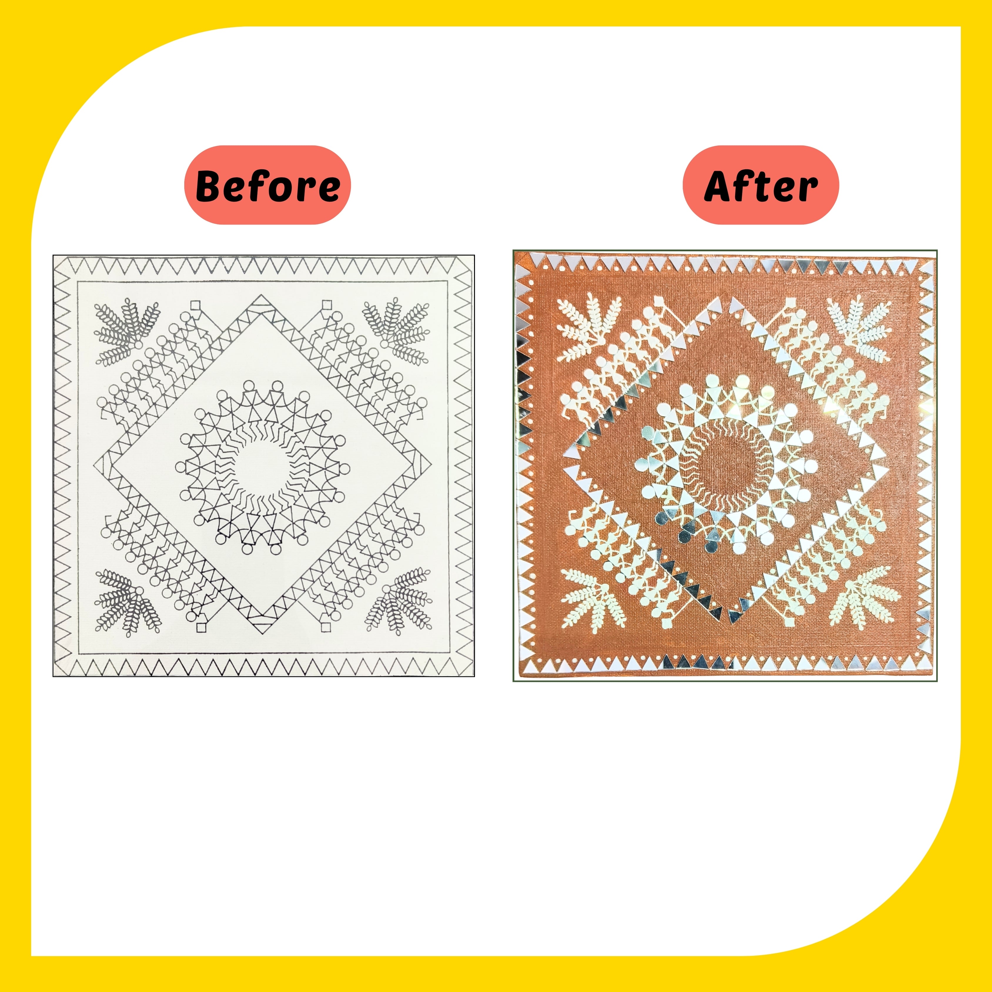 Lippan Art Kit - Warli Set