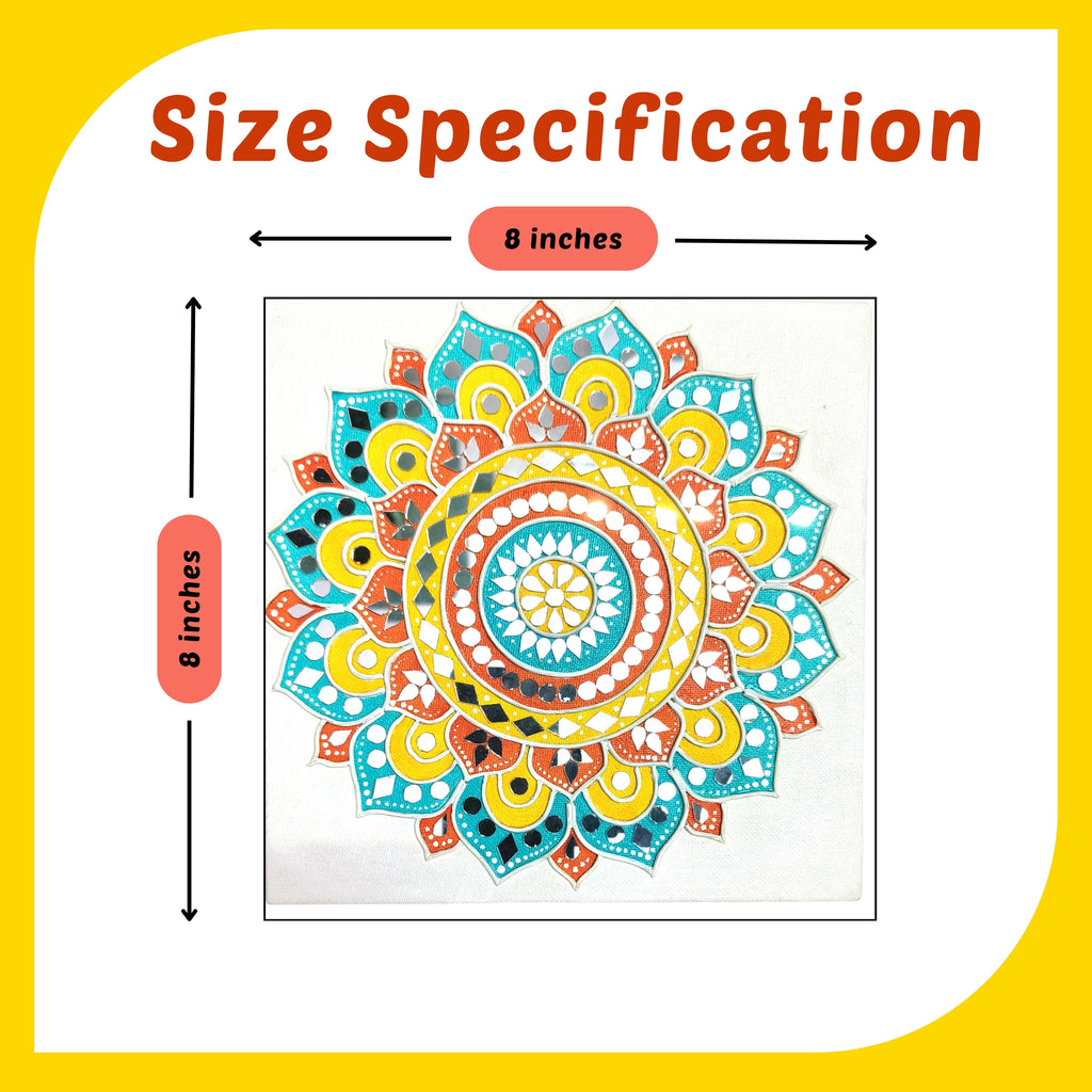 Mandala Canvas Design 10 (8"*8")