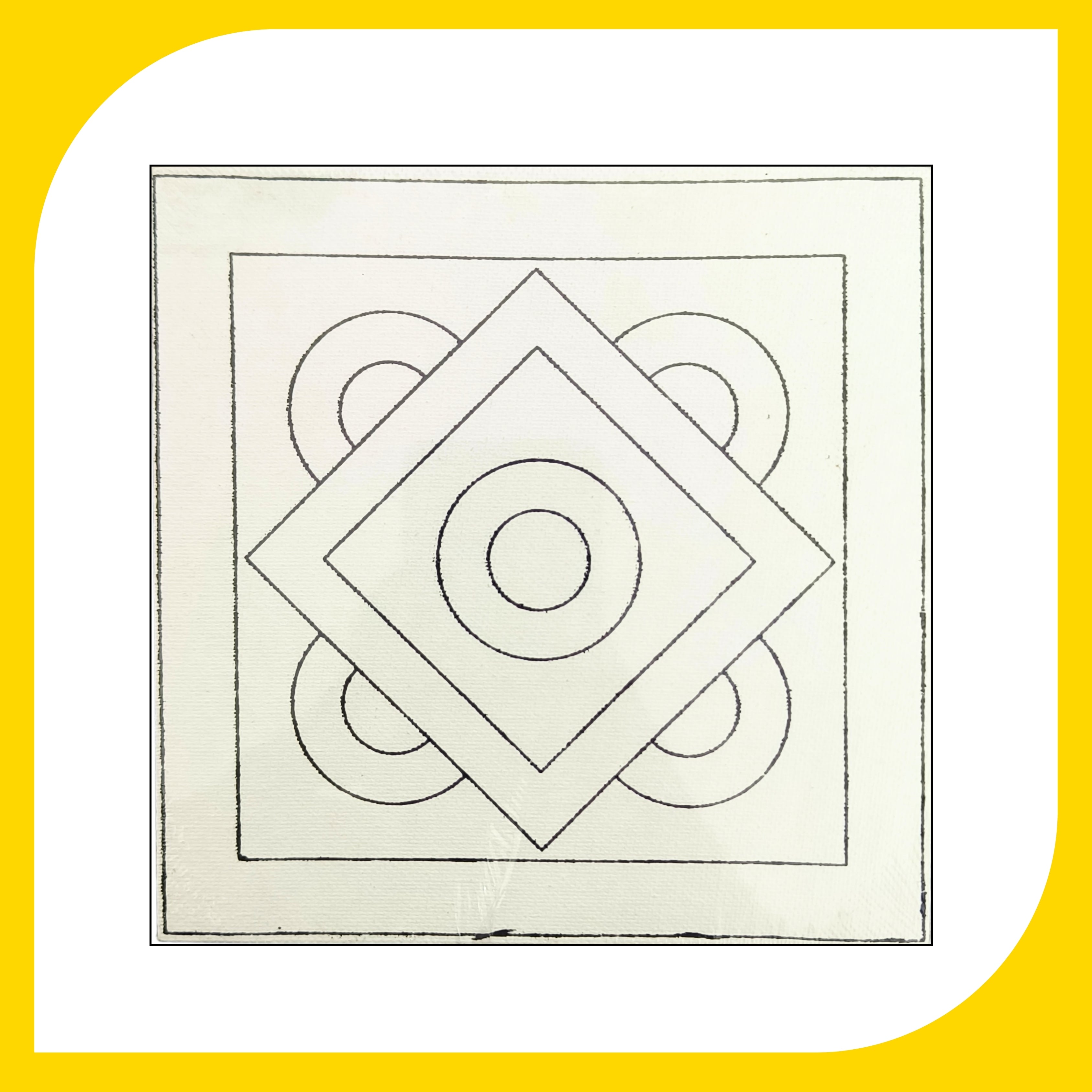 Mandala Canvas Design 9 (6"*6")