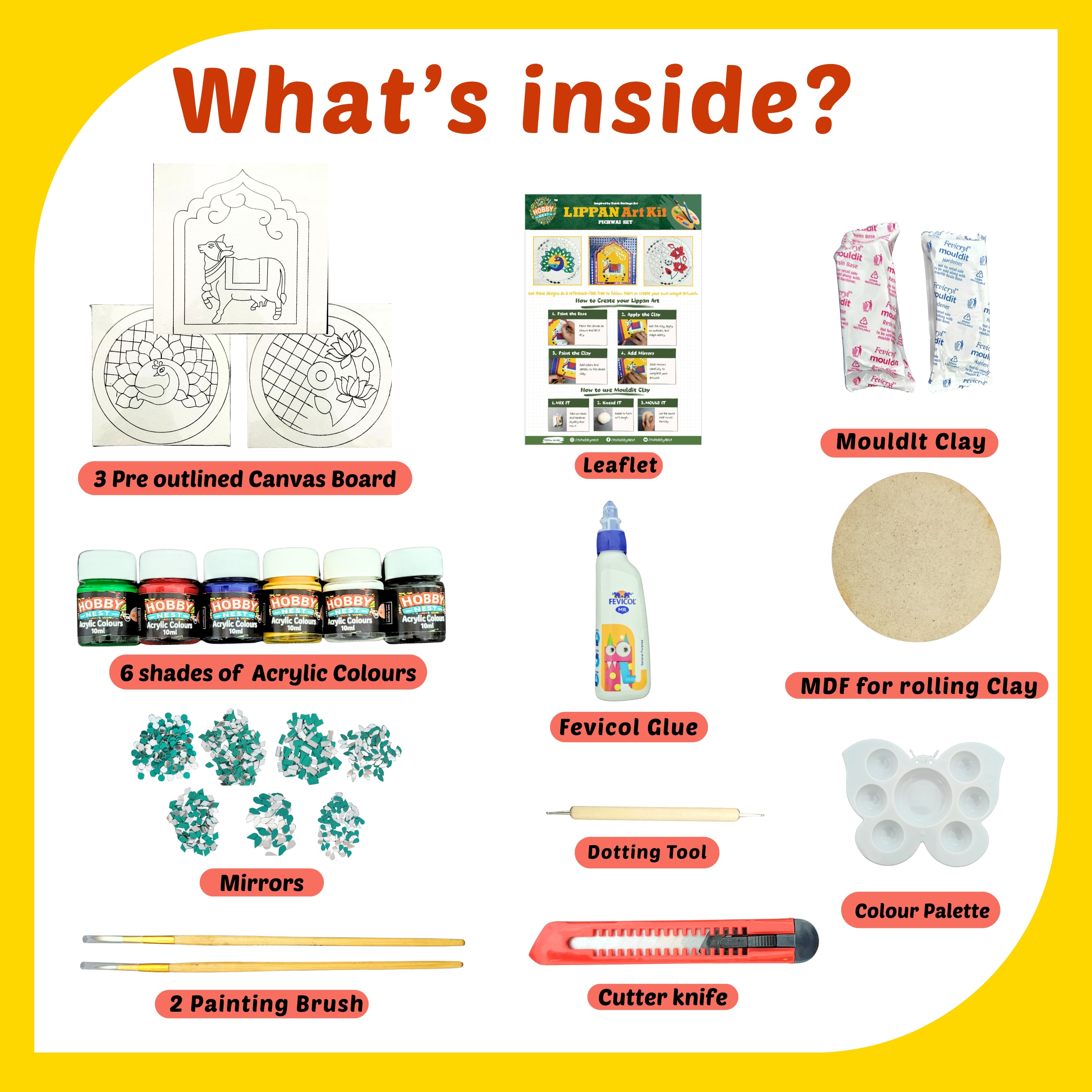 Lippan Art Kit - Pichwai Set