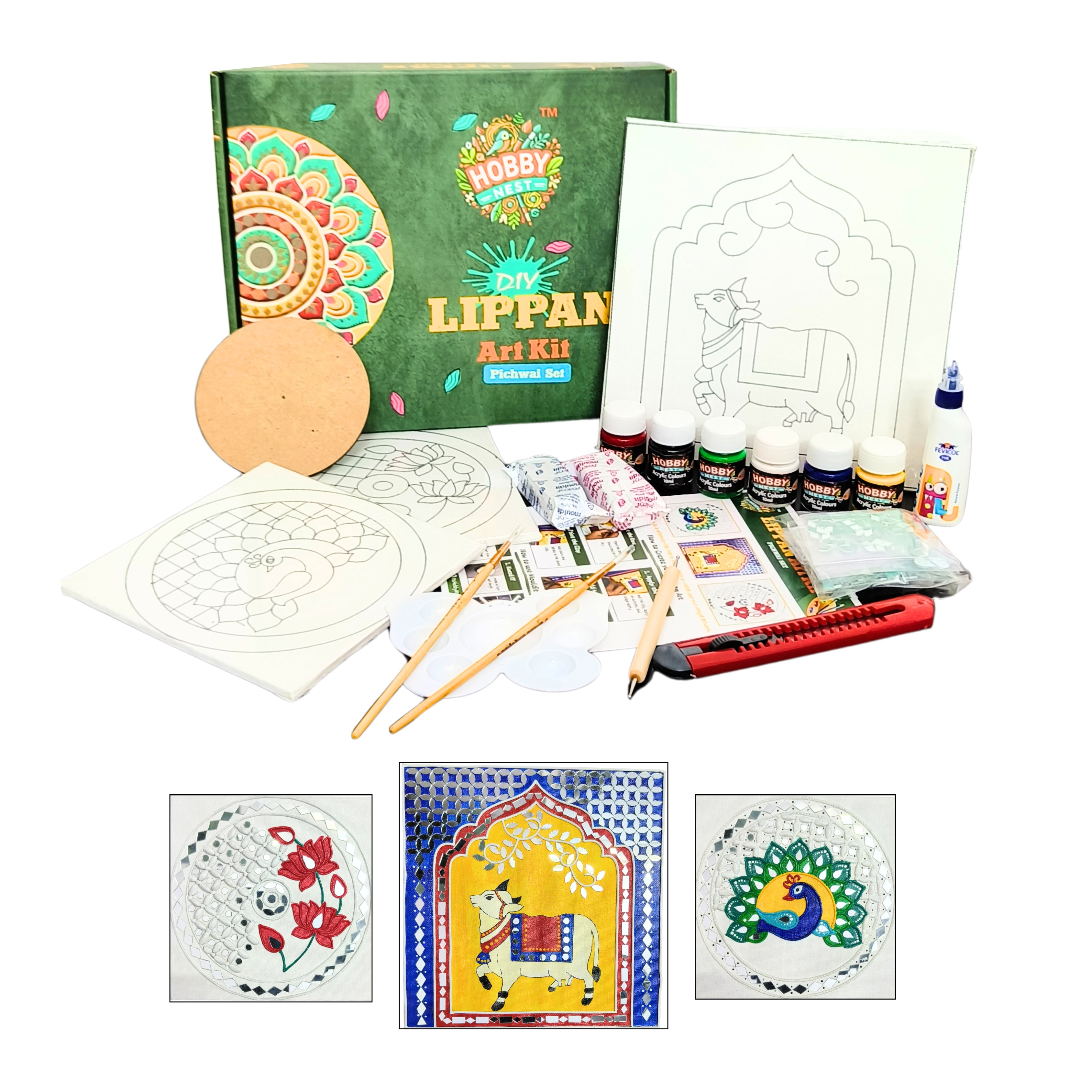 Lippan Art Kit - Pichwai Set
