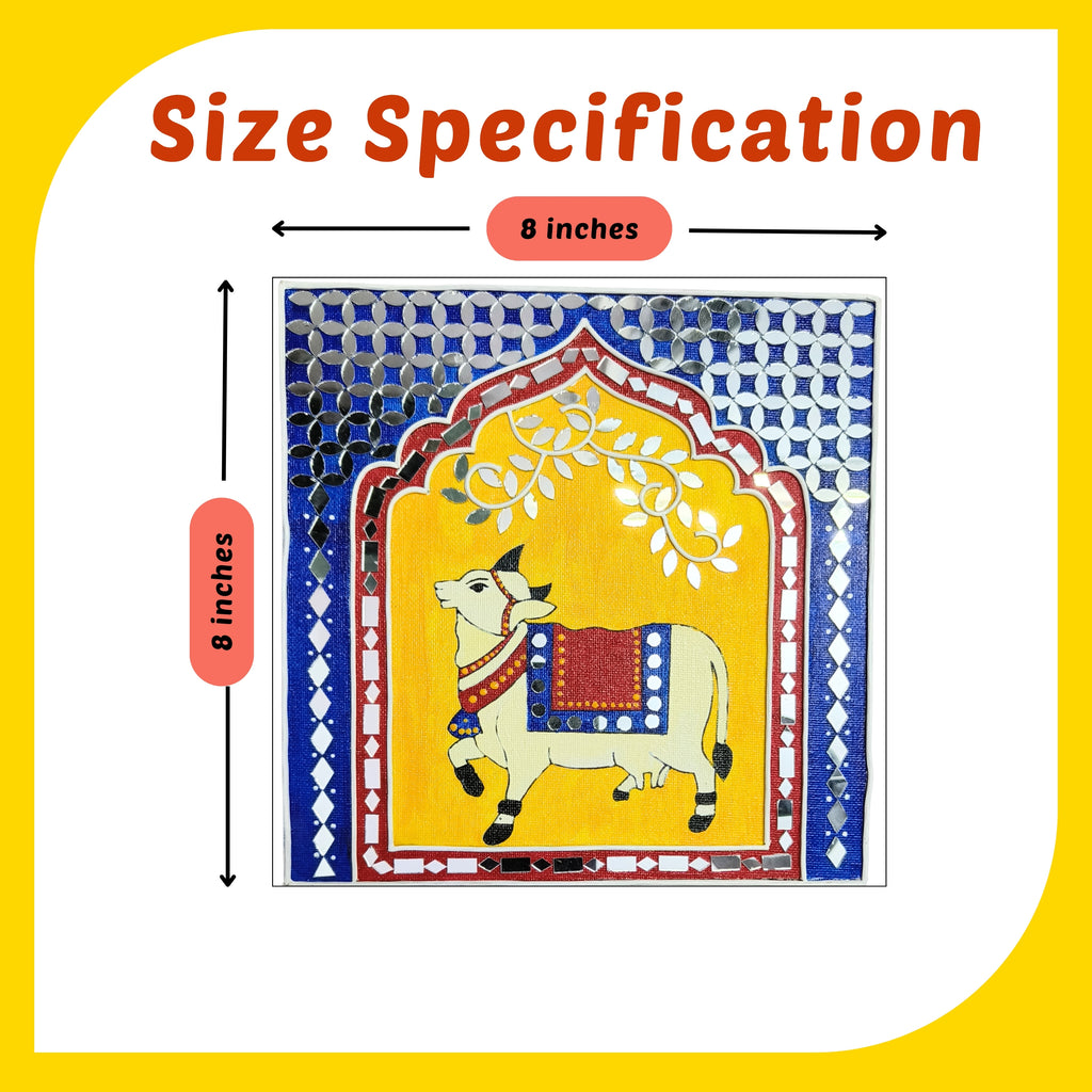 Pichwai Canvas Design 3 (8"*8")