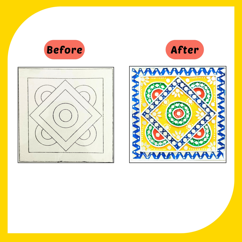 Mandala Canvas Design 9 (6"*6")