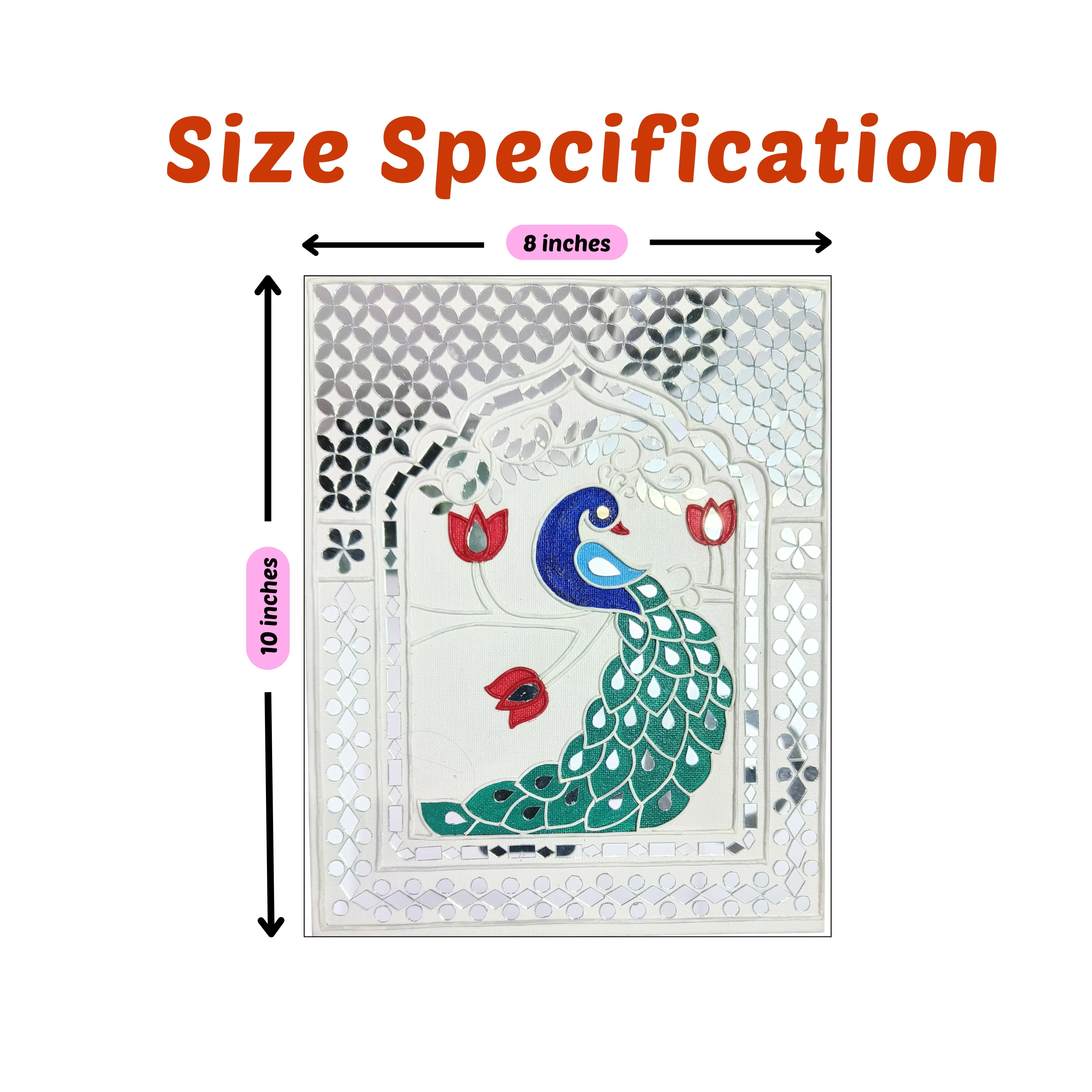 Lippan Art Kit - Peacock Bloom Trio Set