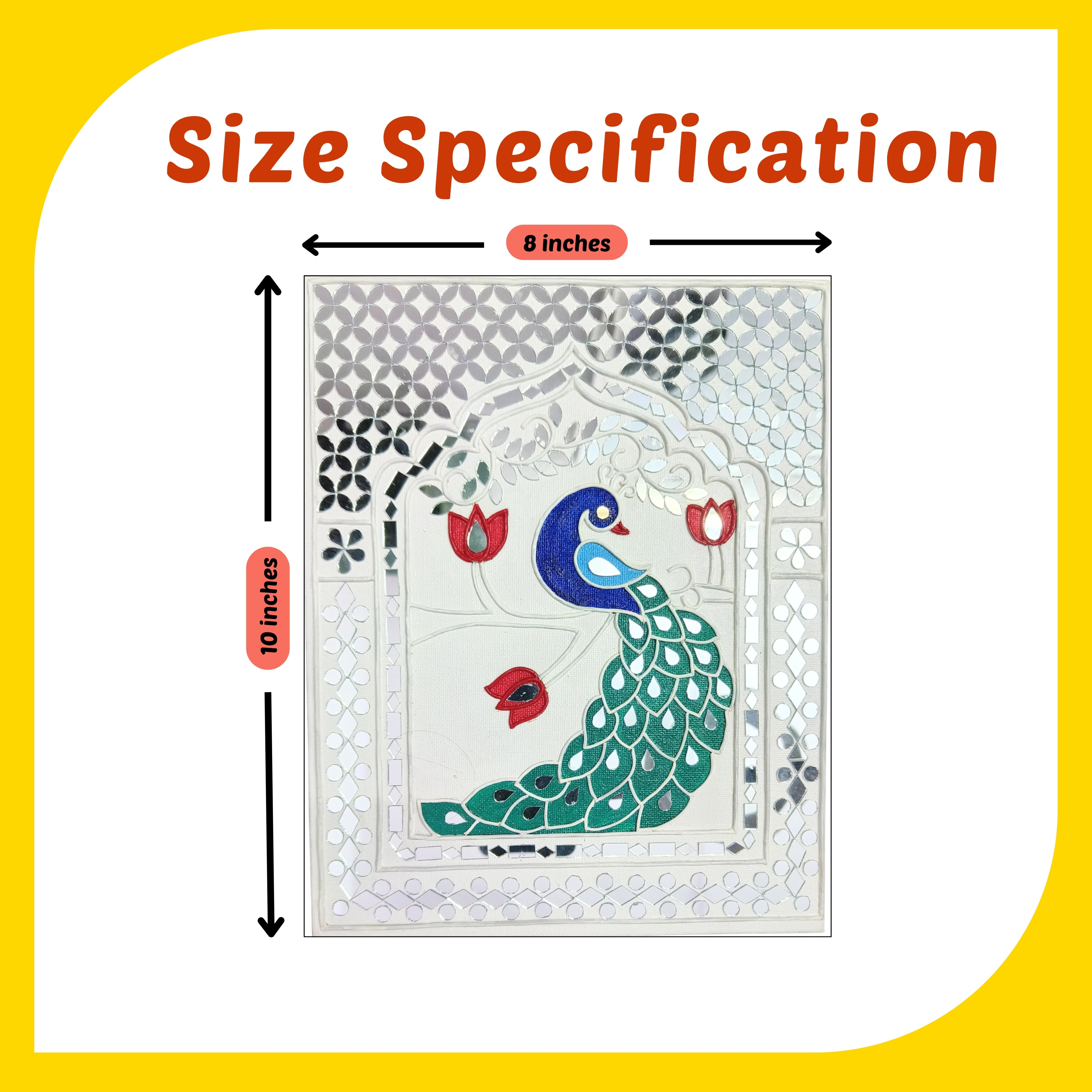 Lippan Art Kit - Peacock Bloom Trio Set