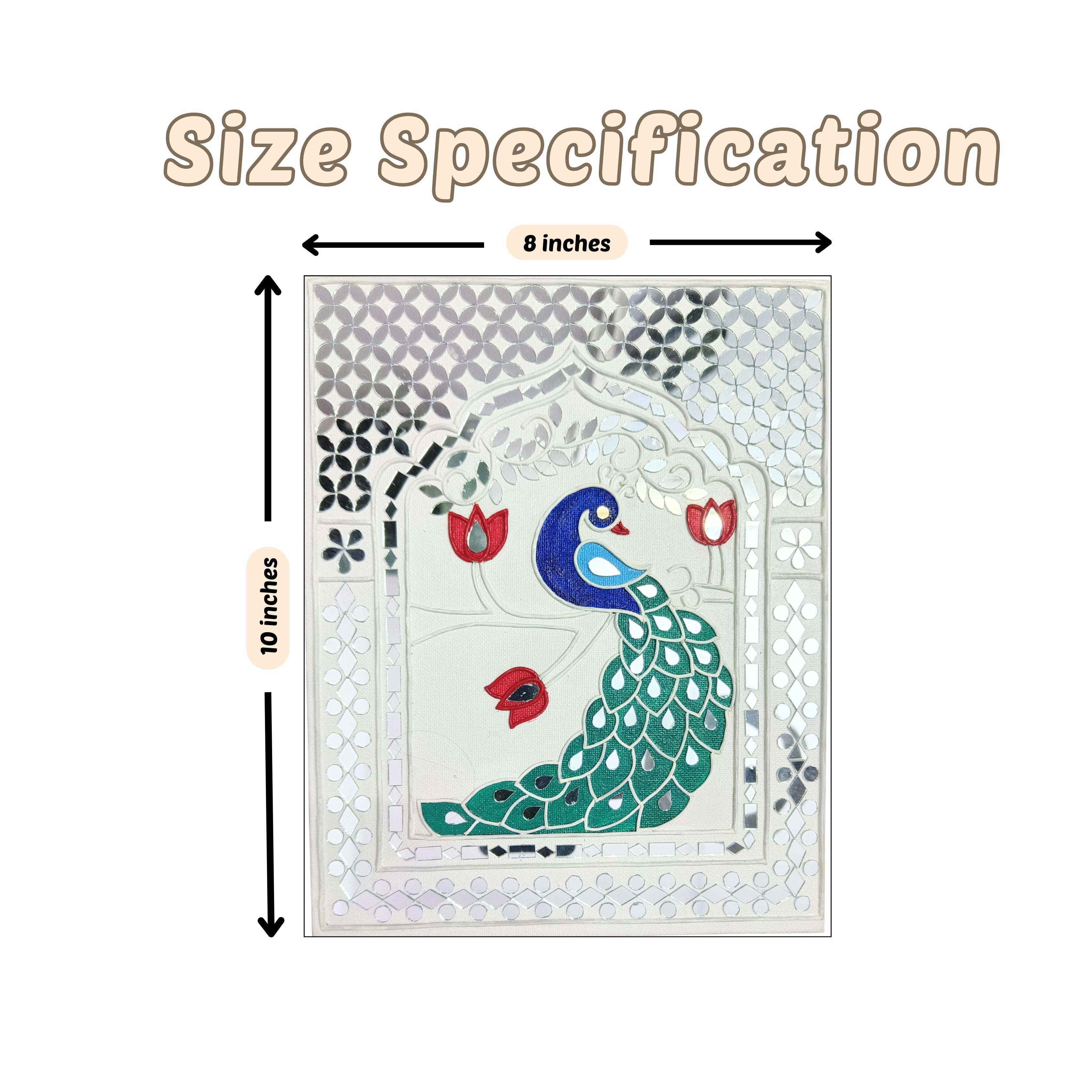 Lippan Art Kit - Peacock Bloom Trio Set