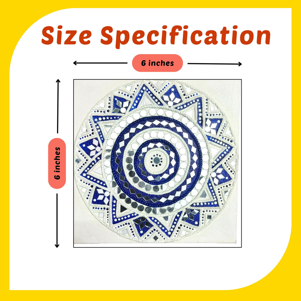 Mandala Canvas Design 8 (6"*6")