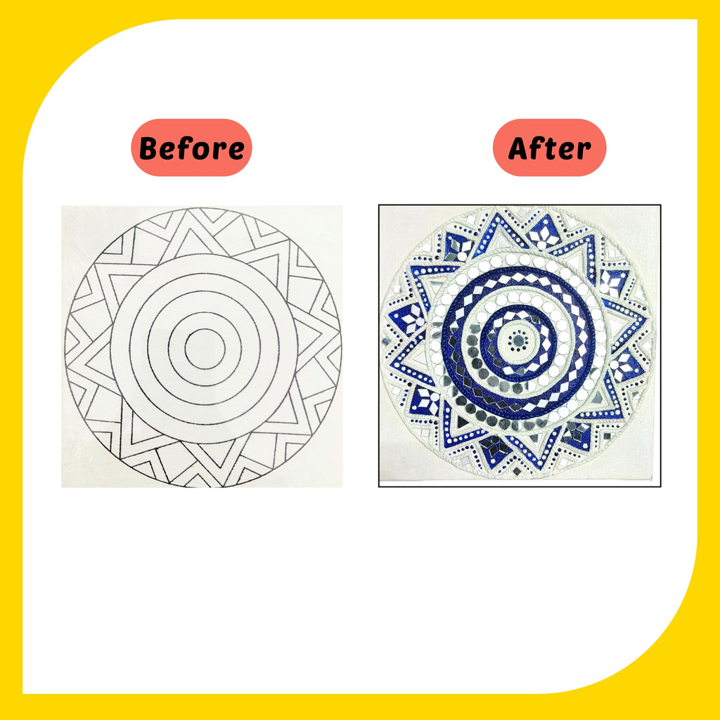Mandala Canvas Design 8 (6"*6")
