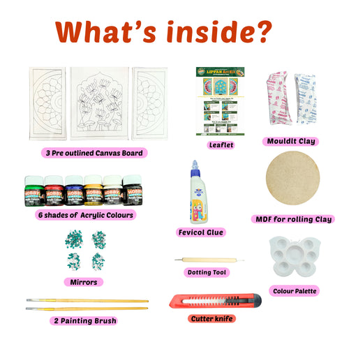 Lippan Art Kit - Lotus Mandala Set