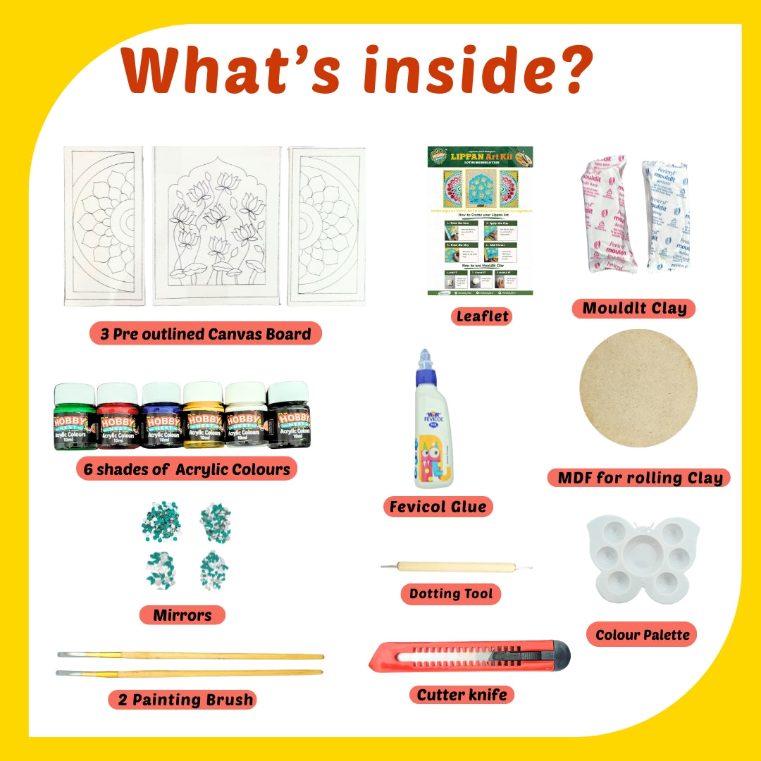Lippan Art Kit - Lotus Mandala Set