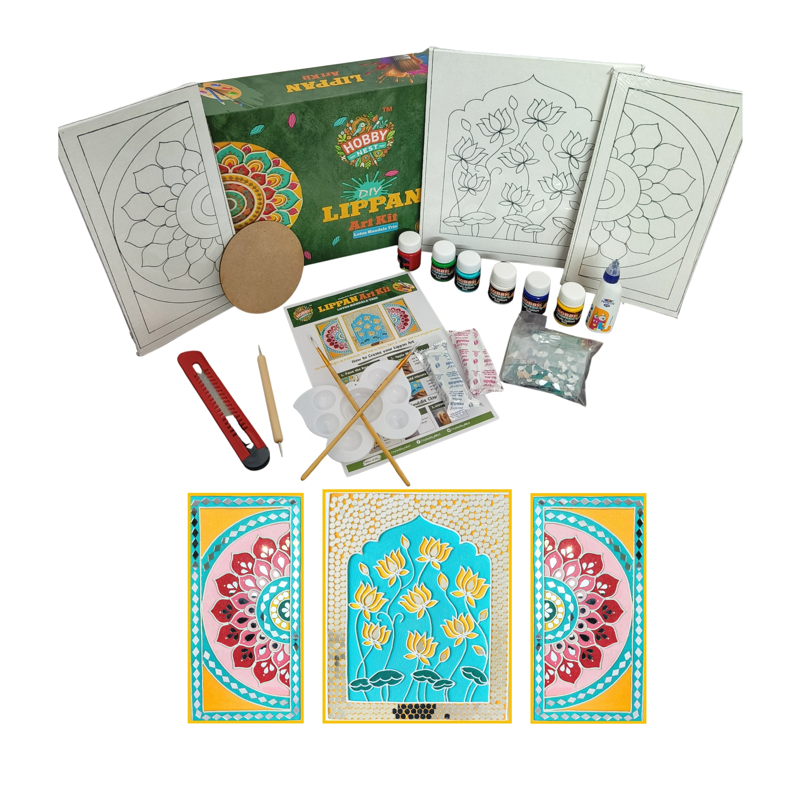 Lippan Art Kit - Lotus Mandala Set