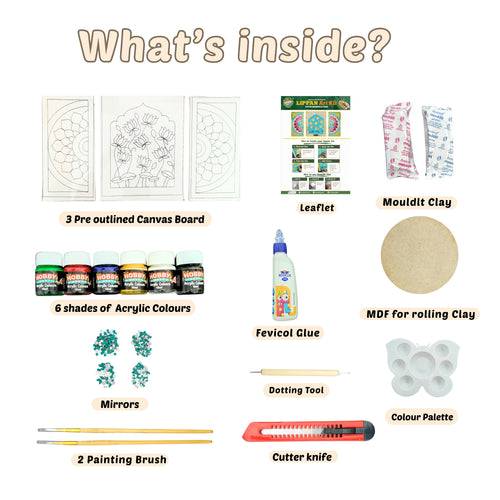 Lippan Art Kit - Lotus Mandala Set