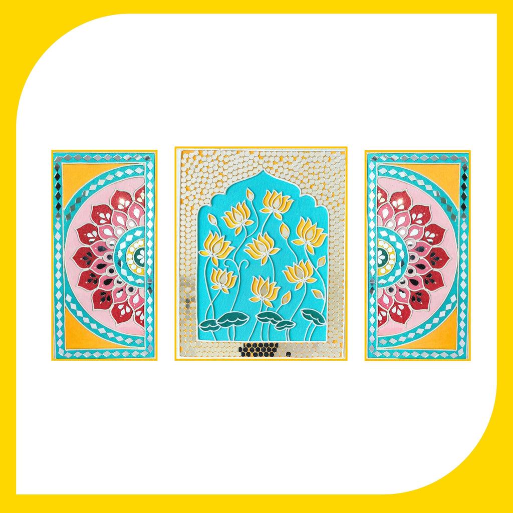 Lippan Art Kit - Lotus Mandala Set