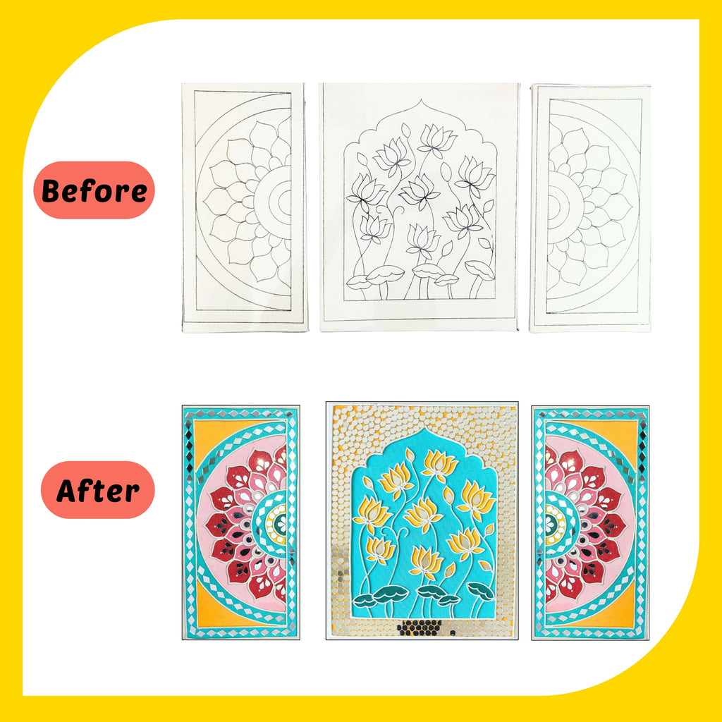 Lippan Art Kit - Lotus Mandala Set