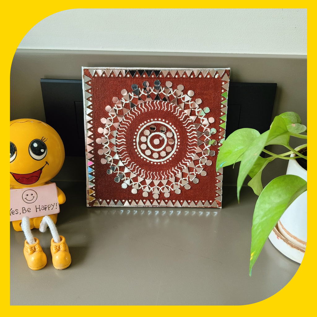 Warli Canvas Design 1 (6"*6")