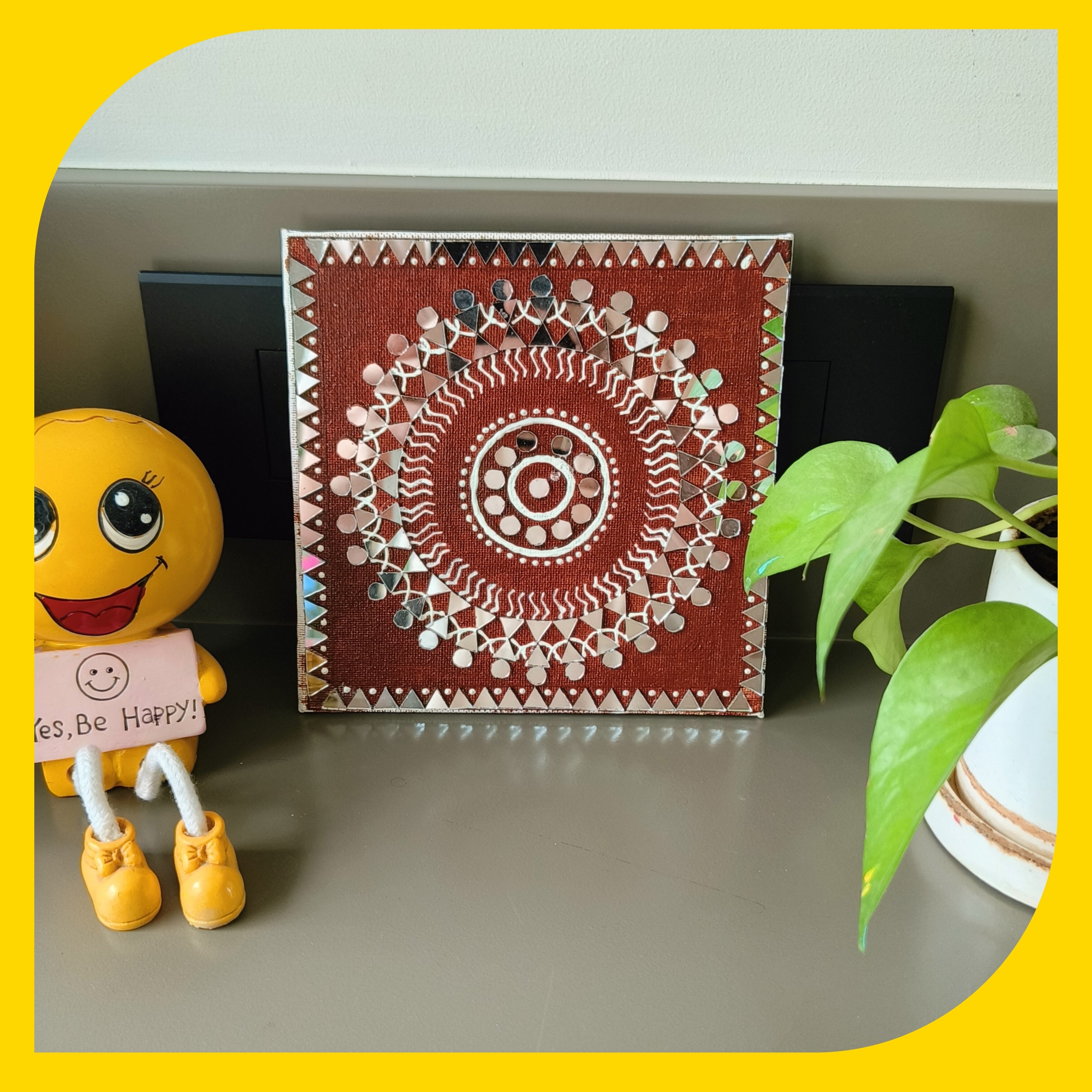 Warli Canvas Design 1 (6"*6")