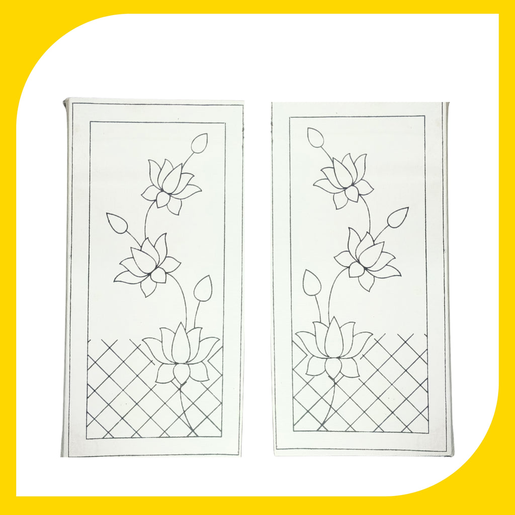 Pichwai Canvas Design 6 (Set of 2)(5"*10")