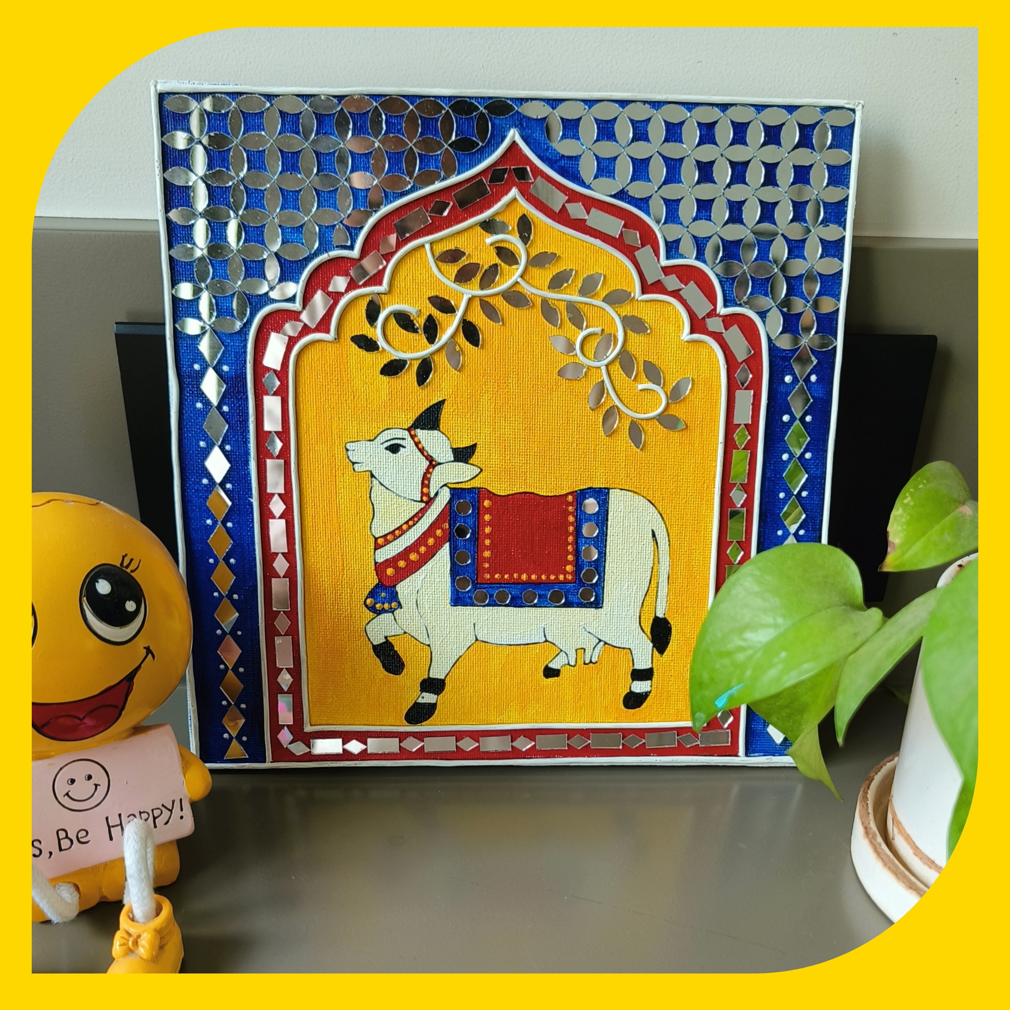Pichwai Canvas Design 3 (8"*8")