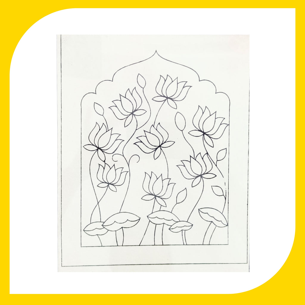 Pichwai Canvas Design 4 (8"*10")