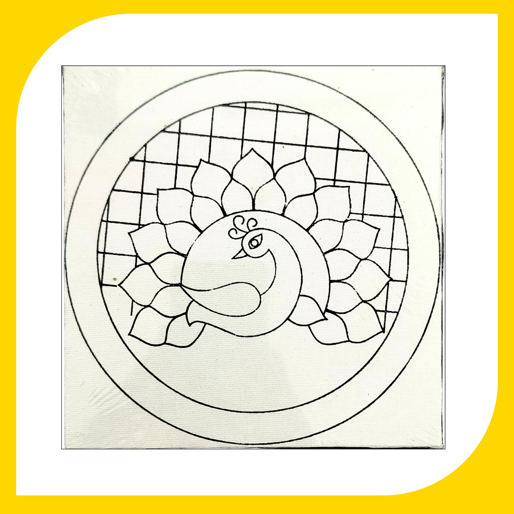 Pichwai Canvas Design 2 (6"*6")