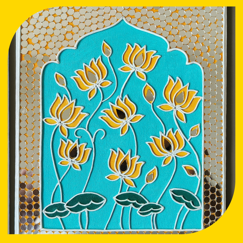 Pichwai Canvas Design 4 (8"*10")