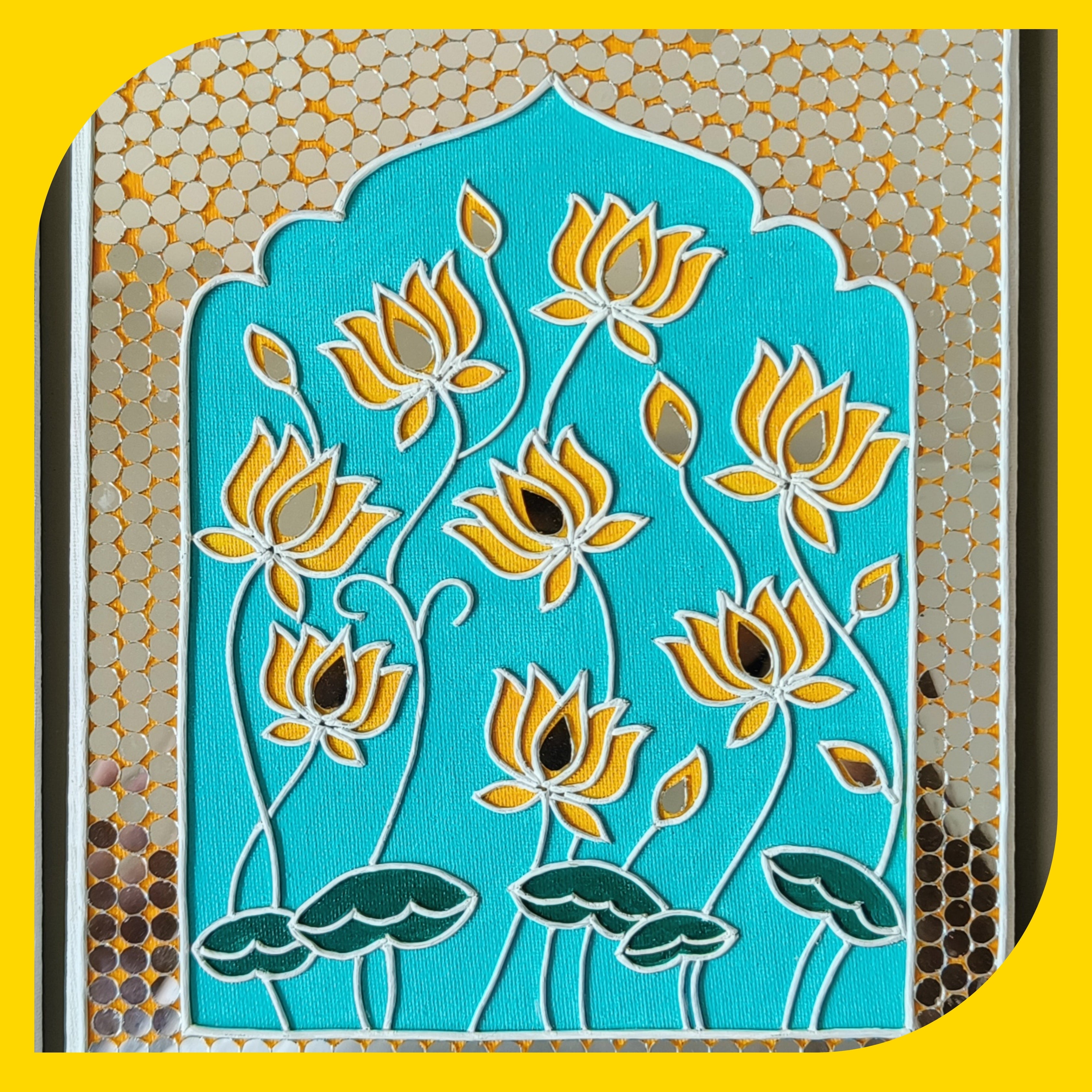 Pichwai Canvas Design 4 (8"*10")
