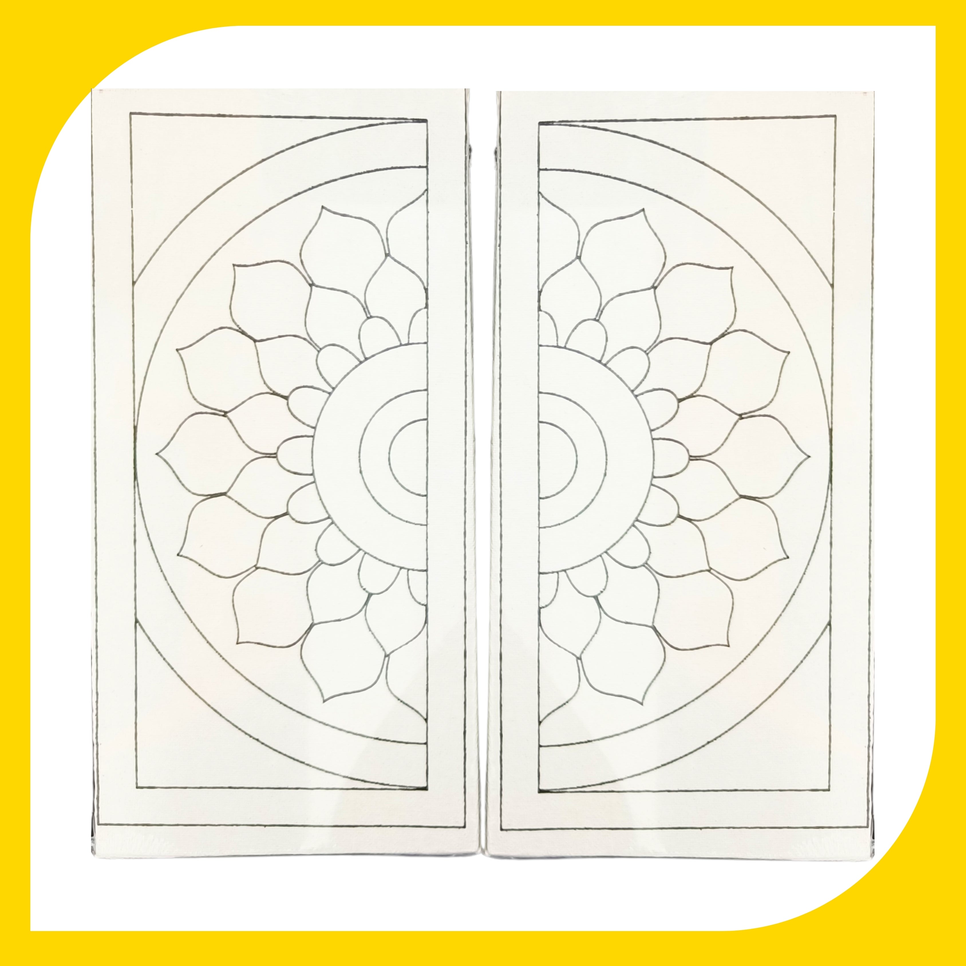 Mandala Canvas Design 11 (Set of 2)(5"*10")