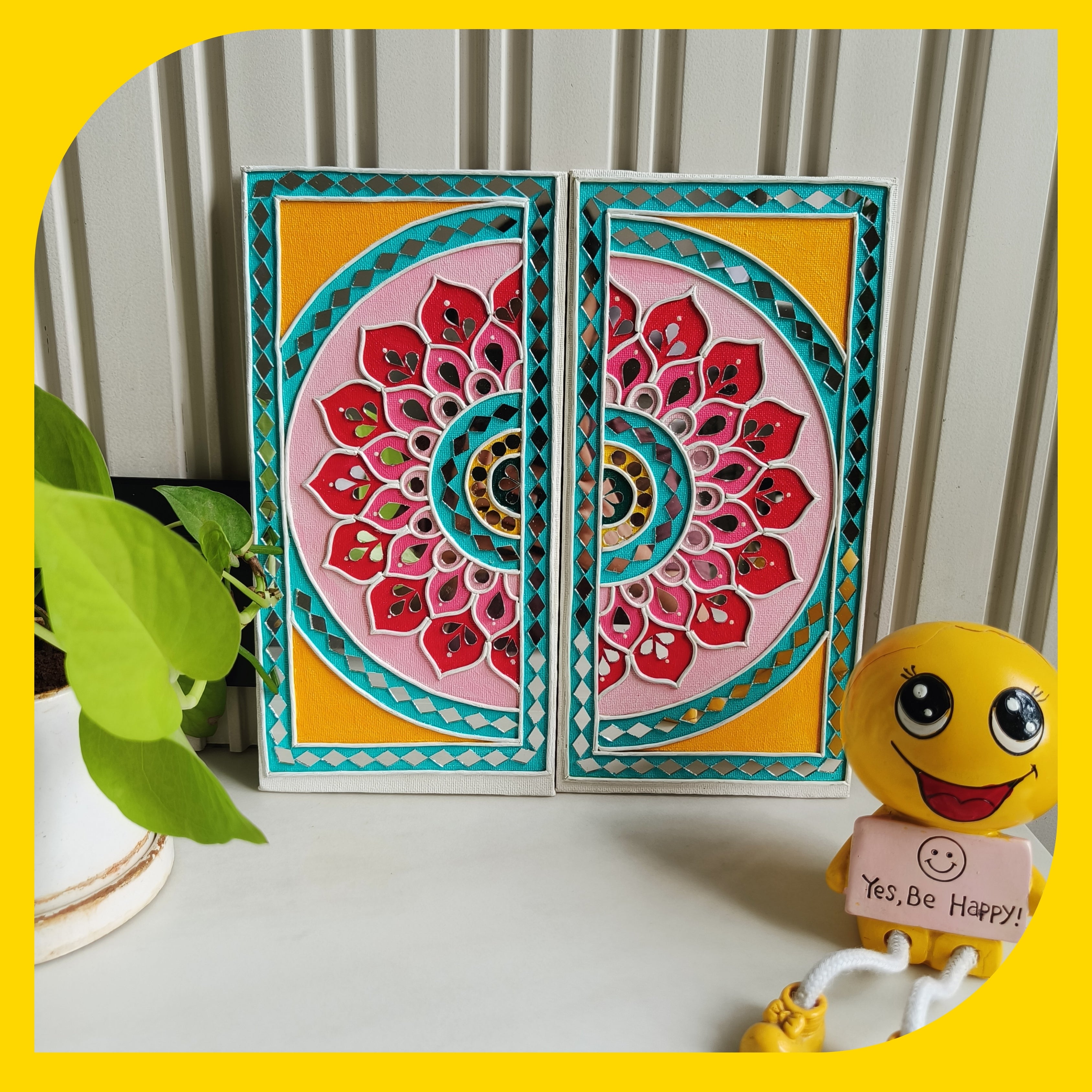 Mandala Canvas Design 11 (Set of 2)(5"*10")