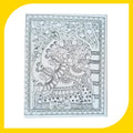 Madhubani Canvas Design 4 (8" *10")