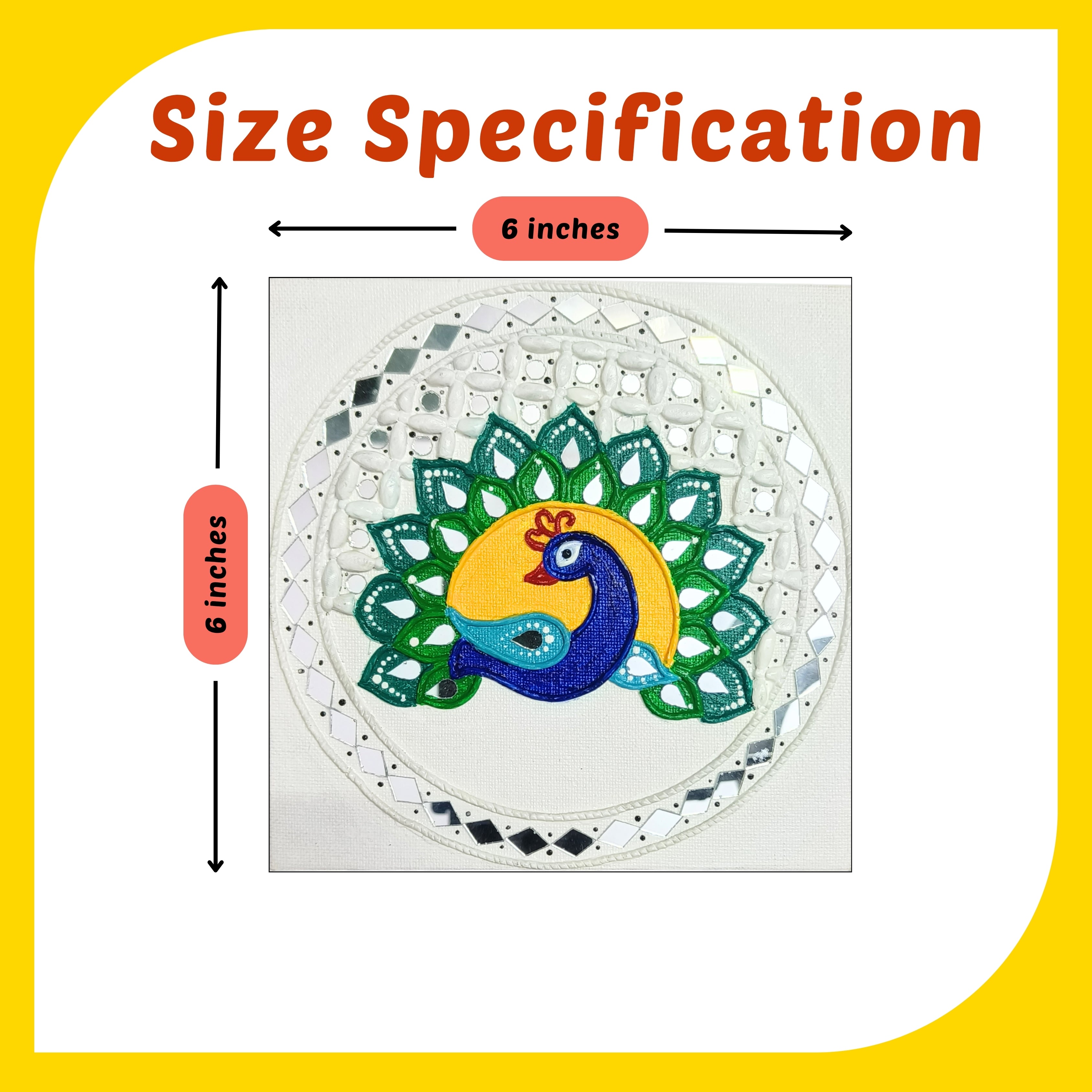 Pichwai Canvas Design 2 (6"*6")
