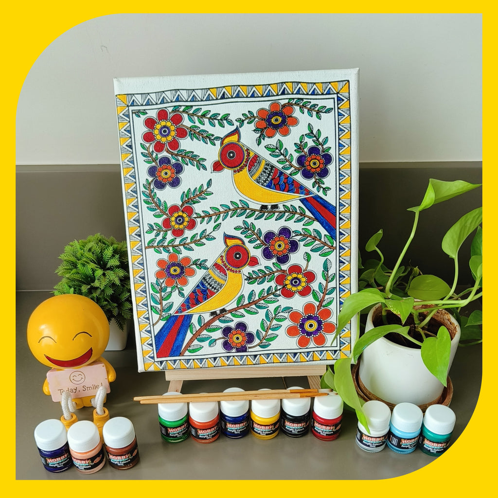 Madhubani Canvas Design 5 (8"*10")