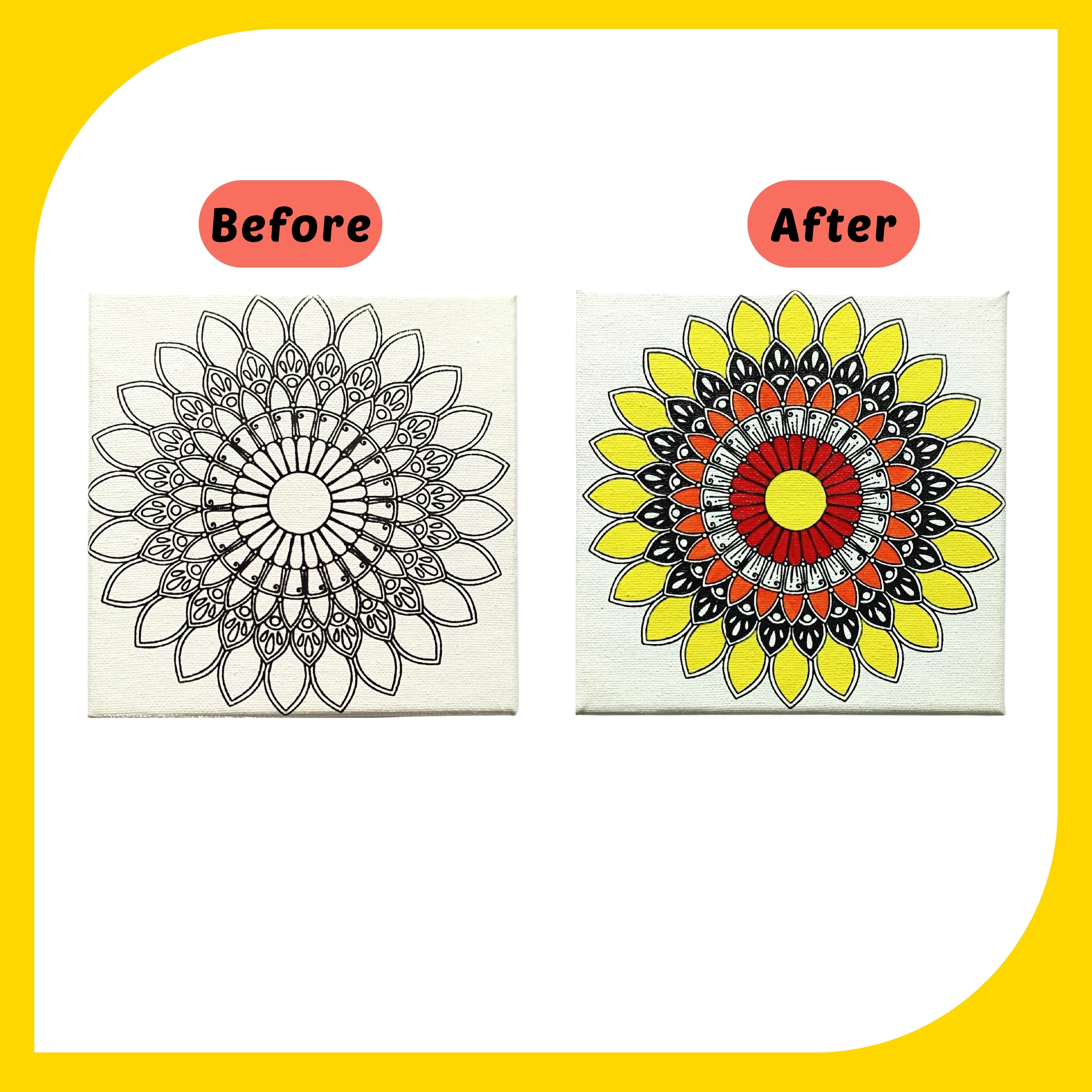 Mandala Canvas Design 2 (6"*6")
